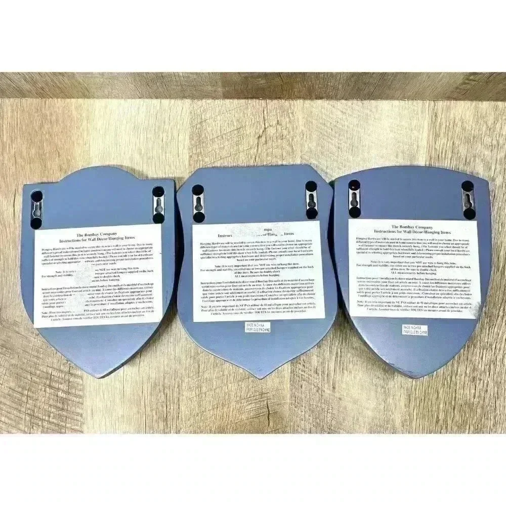 Lot Of 3 Bombay Company Aviation Theme Coat Hanger Wall Decor Airborne Airplane